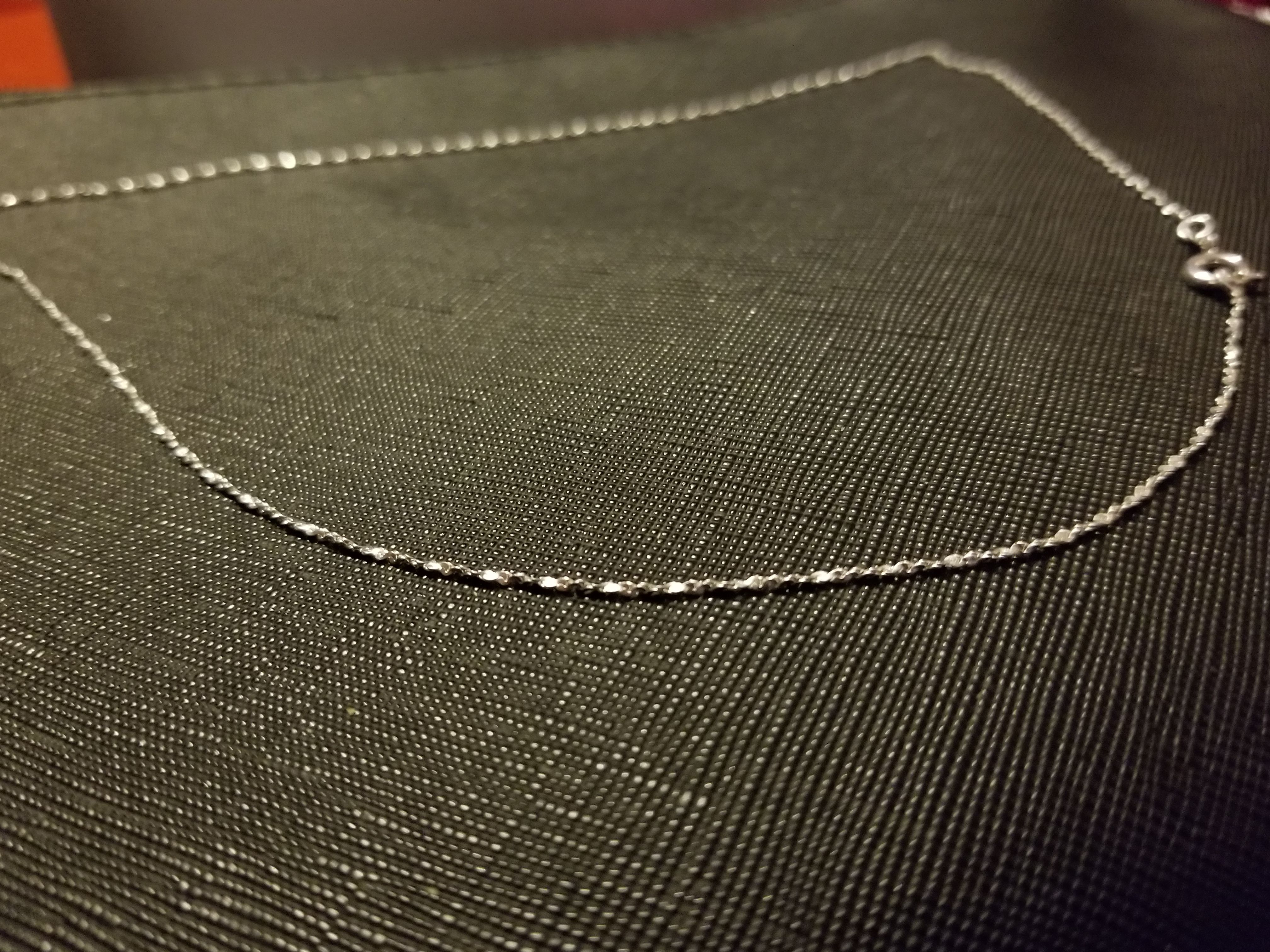 Sterling silver '18 necklace