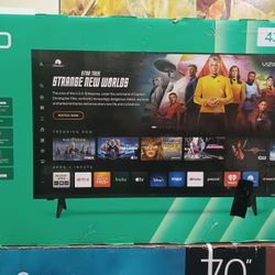 43" Screen Led Smart TV By Vizio.  Original Box New. 