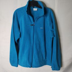 Columbia Fleece Jacket Turquoise Large