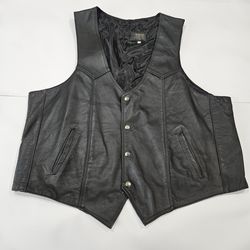 Leather vest