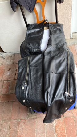 Chaparreras De Piel Xl Para Motocicleta O  Para Montar A Caballo