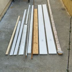 STD 23/32”x5-1/2” X8’ .2pc.  Hardwood  Strip . 1pc .  10 ‘2”.   The Other two Small Side Strips .1–11’8”.2–8’ .and Moor