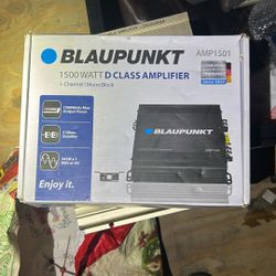 BLAUPUNKT AMP1(contact info removed)W CAR AUDIO 4 CHANNEL AMP AMPLIFIER + 4 GAUGE AMP-KIT
