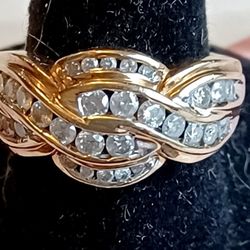 14k Gold Diamond Ring 1 Carat Tw