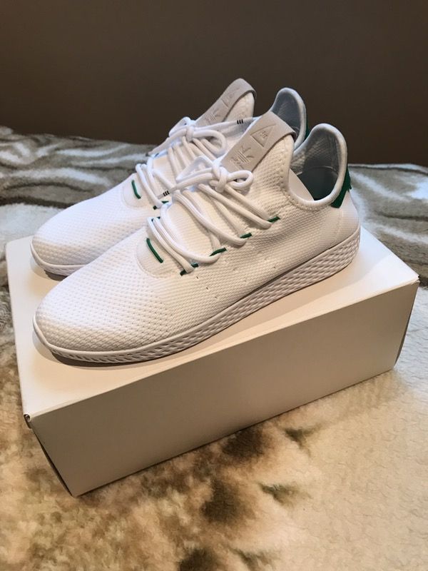 Adidas Tennis HU Pharrell White Green Size