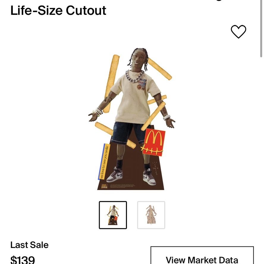 Travis Scott × McDonalds Action Figure Life-Size Cutout for