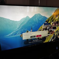 LG 49 Smart TV With Table