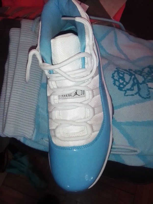 Jordan 11's. Light Blue.