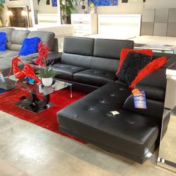  Beautiful Furniture Sofa Sectional L On Sale Now For $1499 Color Black Floor Model 