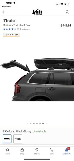 Thule Motion XT XL Roof Box - Car Roof Storage Black Glossy (New