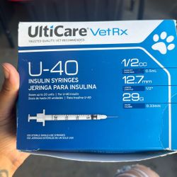Pet insulin syringe
