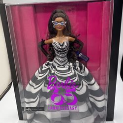 Barbie Signature 65th Anniversary Collectible Doll Braids Black Brunette