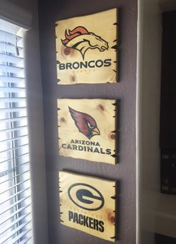 Hand made custom wood burnt signs