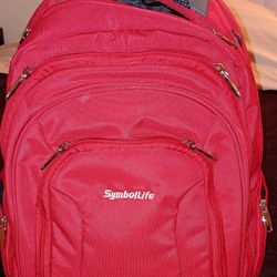 Red 17" Laptop Backpack