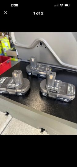 18volts Rioby batteries $25 each