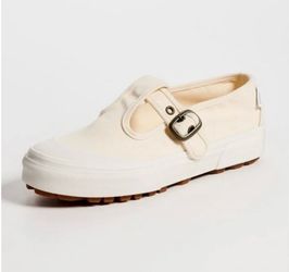 New Vans Size 10 - Creme Canvas Mary Jane’s