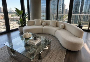 Beige Sectional Livingroom