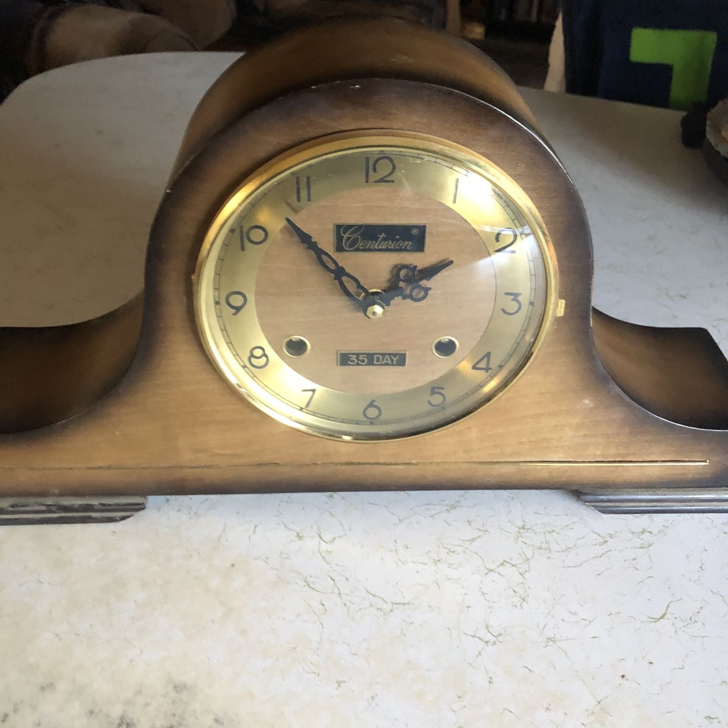 Vintage Centrion 35 Day Mantel Clock