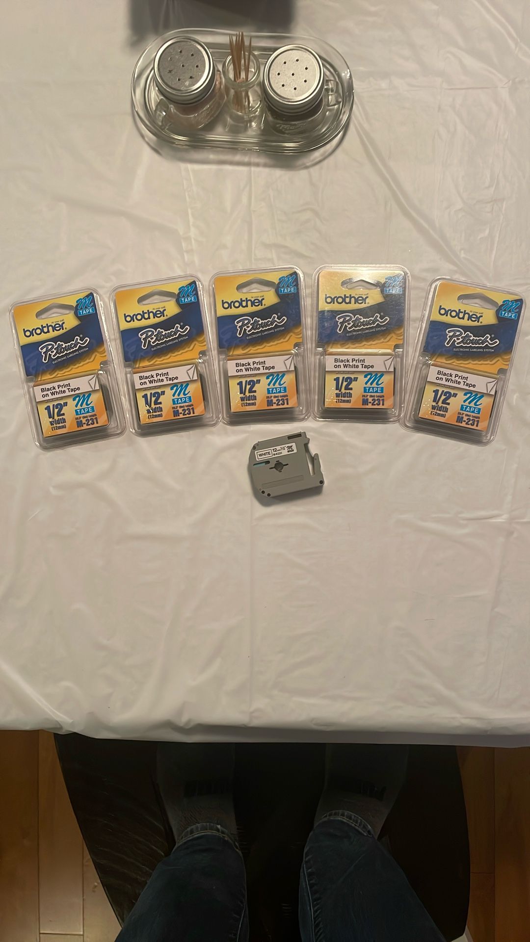 (6) Brother P-Touch Cartridges. M-231