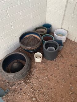 Glass and Ceramic Planting Pots