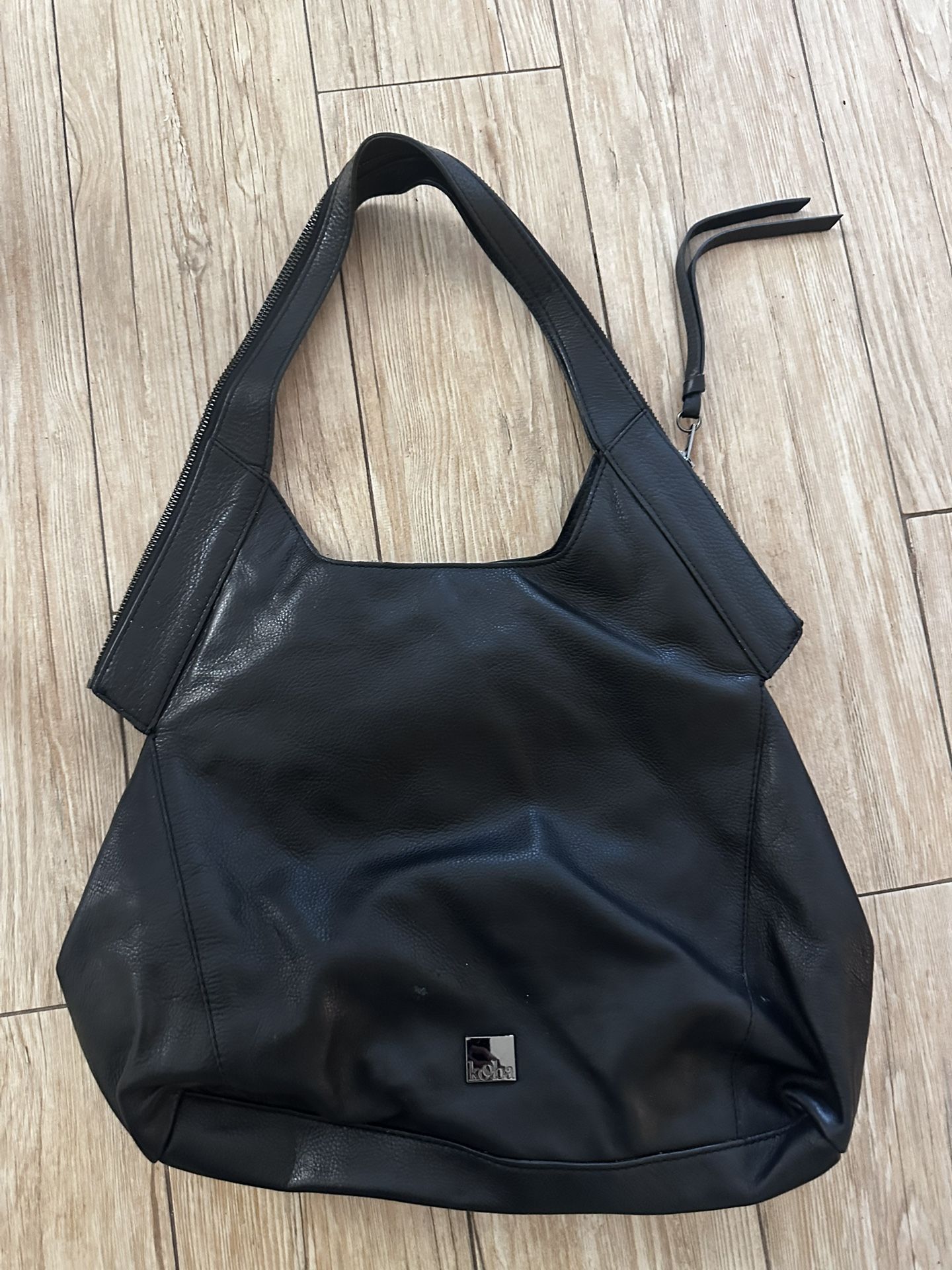 Kooba Black Leather Shoulder Bag 