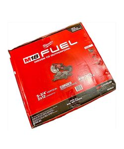 Milwaukee M18 FUEL 18V 10 in. Lithium-Ion Brushless Cordless Dual Bevel Sliding Compound Miter Saw Kit w/ 1x  Forge 8.0 Ah Battery & Charger  $579 New