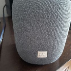 JBL Link Portable speaker. It's a portable, waterproof speaker with Wi-Fi and Bluetooth capabilities, and has the Google Assistant built-in.