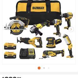 Dewalt  20V Lithium 8-Tool Combo Kit 