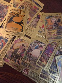 Pokemon card 55 pieces gold