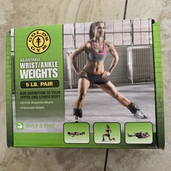 Gold’s gym ankle weights 5 lbs each brand new in box pick up Coral Springs 33071