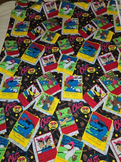 Vintage Chet's Head Turners Baseball Card Fabric. 0715009