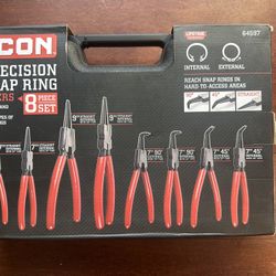 Precisión Snap Ring 8 Piece Set