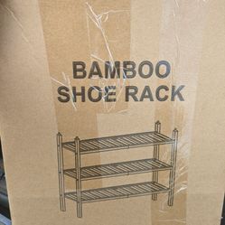 Bamboo Shoe Rack 