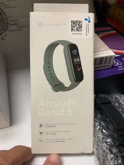 Amazfit Band 5 Activity Tracker in Olive. See description for more information