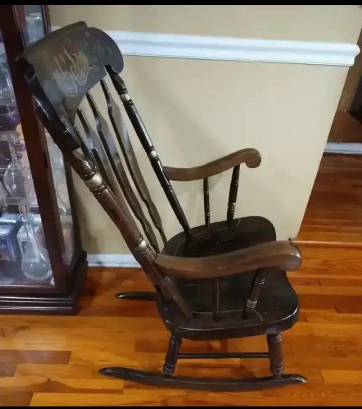 SOLID WOOD ROCKING CHAIR...... CHECK OUT MY PAGE FOR MORE ITEMS
