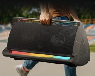 NEW Portable Party Speaker W/ 5 RGB Dynamic Lights, DJ Speaker !
