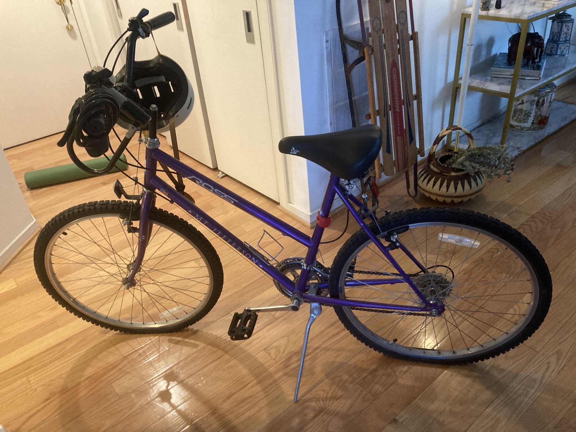 Bike, Helmet, and Locks