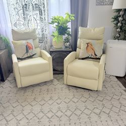 Two manual recliners w/massage