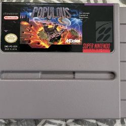 Populous Super Nintendo Video Game