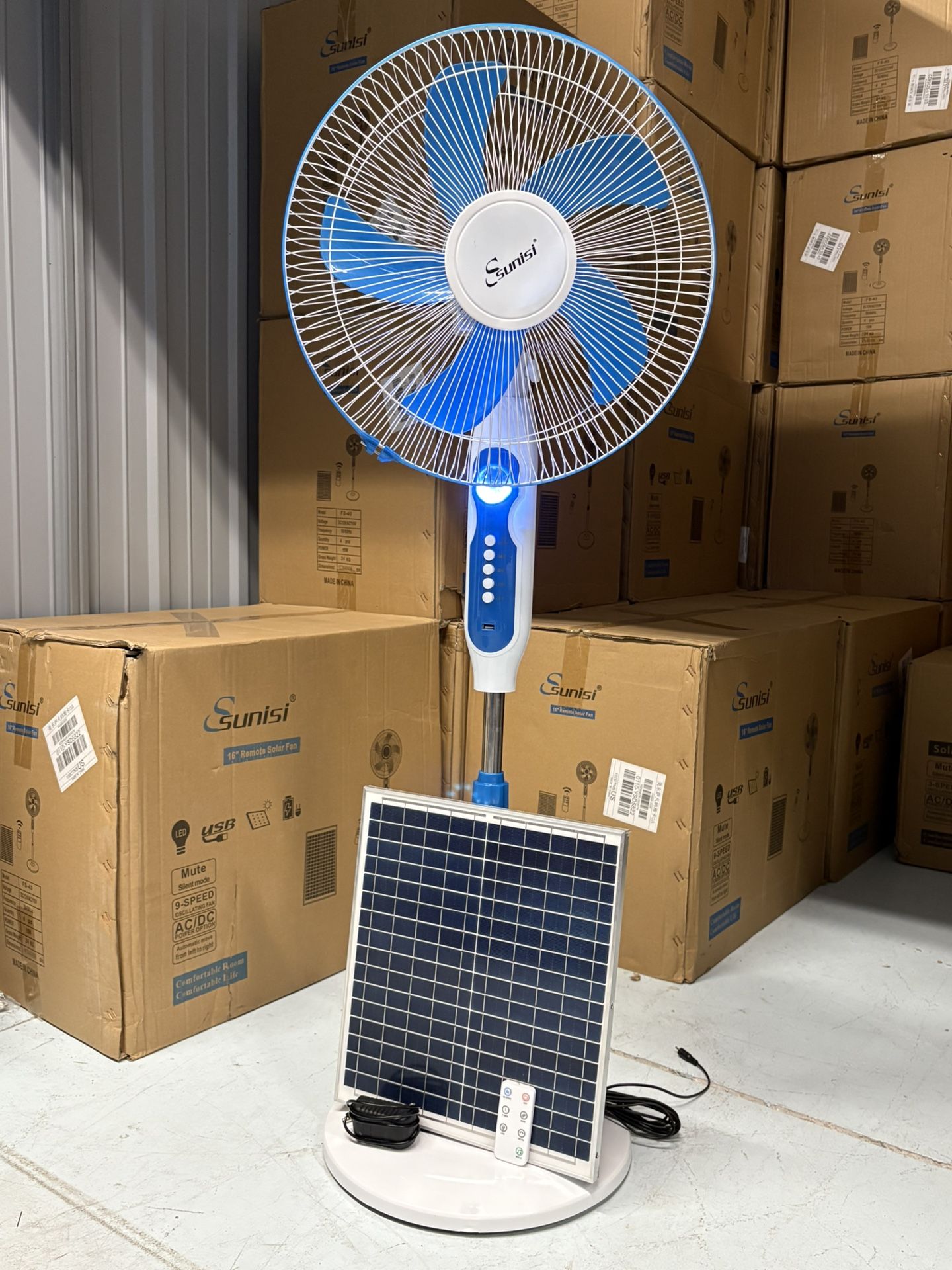 Solar Fan With Remote Control 