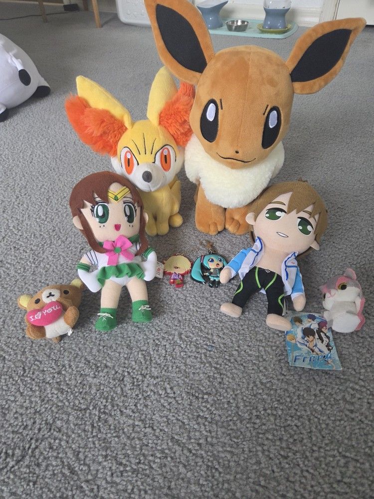 Kawaii Anime And Pokémon Plushie Bundle