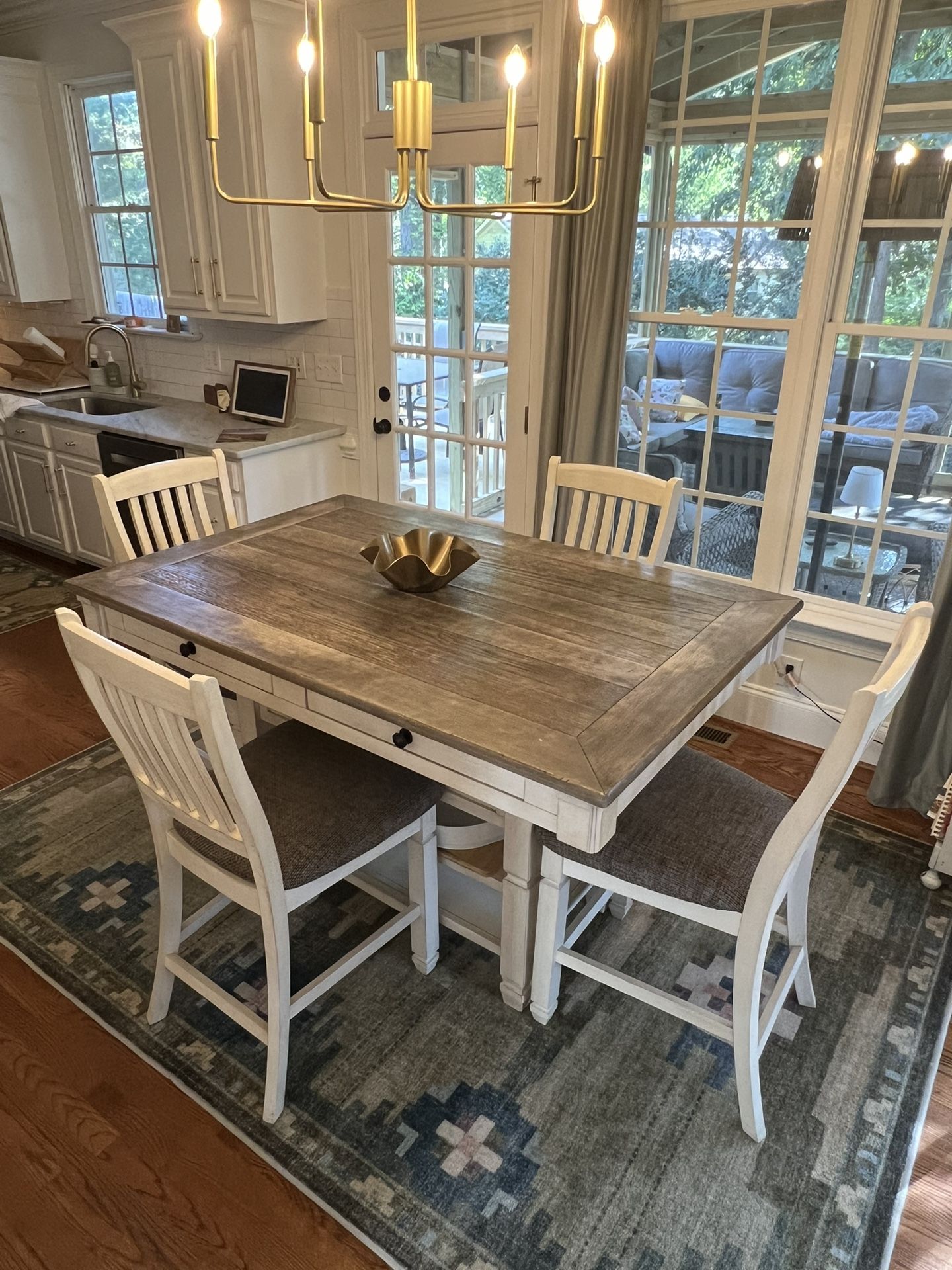 Bolanburg Counter Height Dining Table and 4 Barstools from Ashley Furniture
