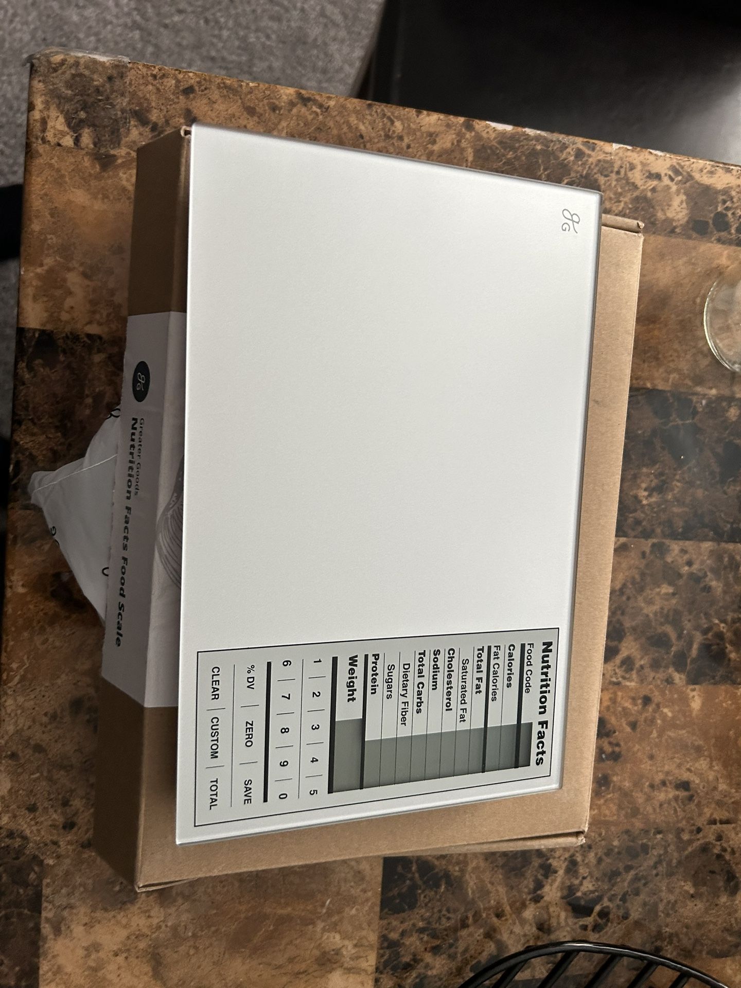 Nutrition Scale by Greater Goods with Food Grade Glass, Perfect for Calorie Counting, Meal Prep, and