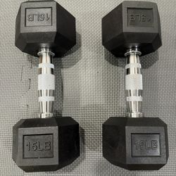 15lb Hexagon Dumbbell Set
