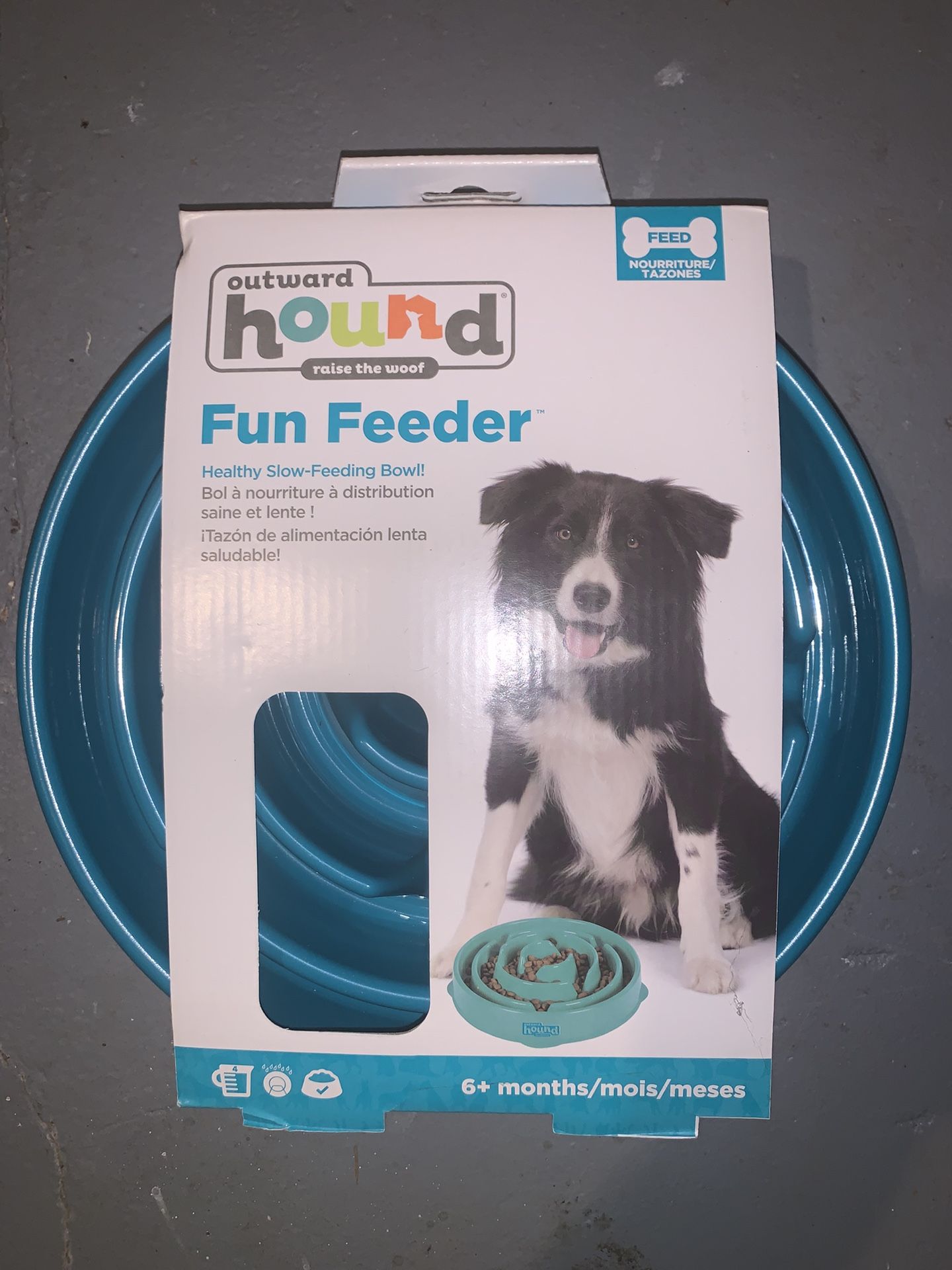 Outward Hound fun feeder dog dish New