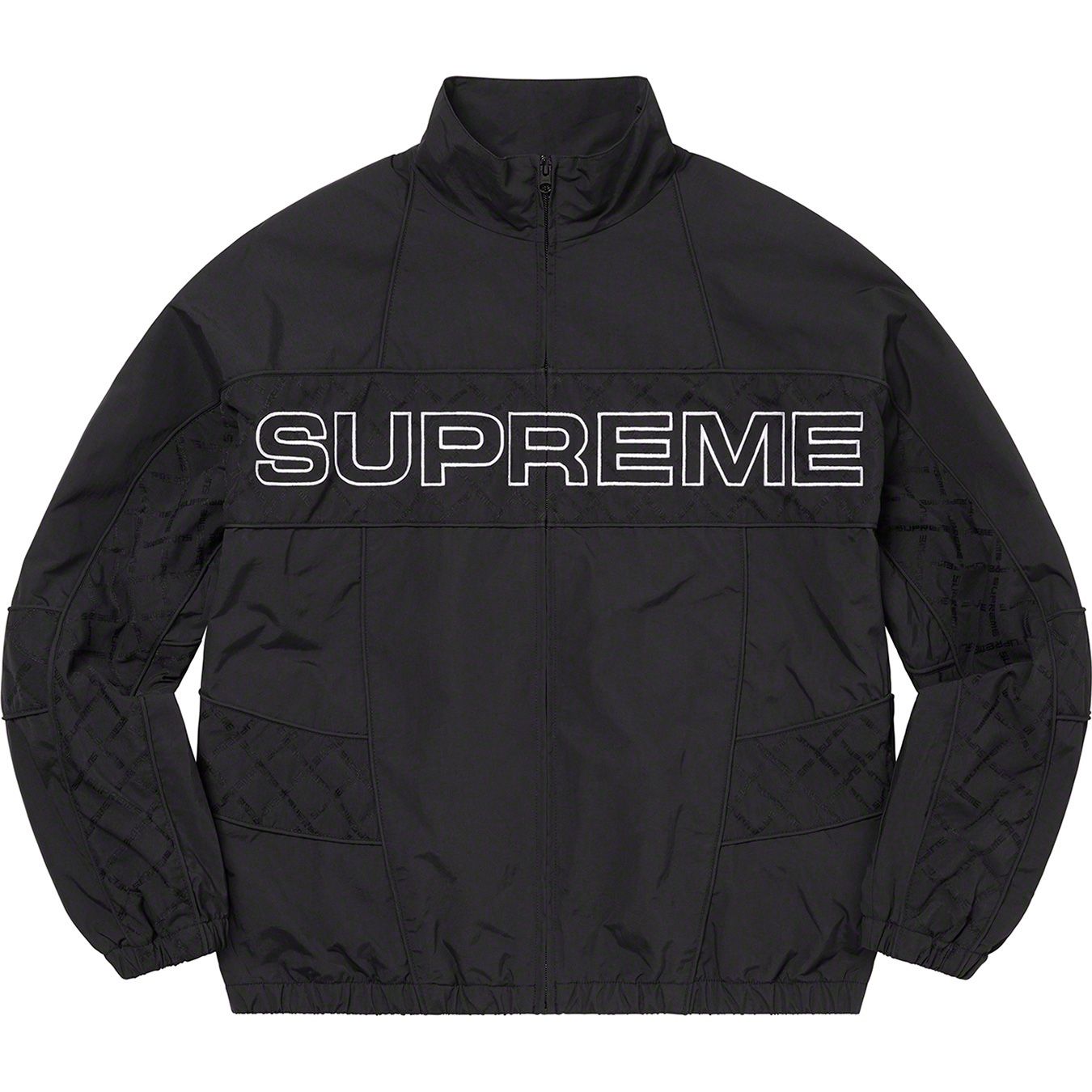 Super Black Jacquard Panel Track Jack