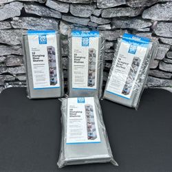 Zober 10-Hanging Shoe Shelves closet organizer with 10 mesh side pockets