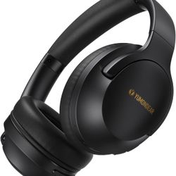 Over Ear Headphones Wireless 80H Playtime, Bluetooth Headphones Over Ear with 3 EQ Modes, Built-in ENC Mic, Deep Bass, HiFi Stereo Foldable 5.4 Blueto