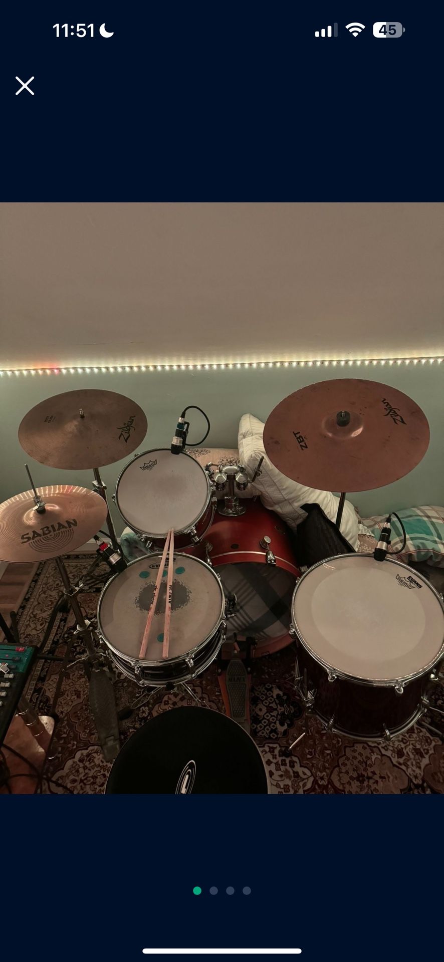 Pdp Acoustic FS Series Drum Set (read Description)