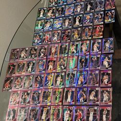 (100+ ZERO DUPLICATES, NO BASE CARDS) 2024-25 Panini Prizm Donruss Optic Basketball Hyper BLUE & Hyper PINK lot!